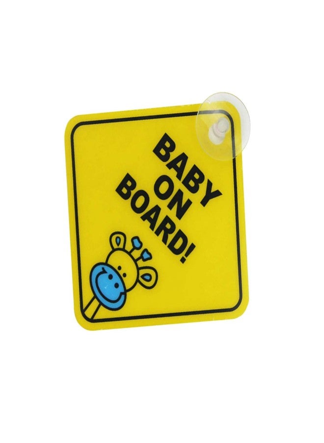 فوتابا ملصق مكنسة السيارة "طفل على متنها" من فوتابا - أصفر - Image 3